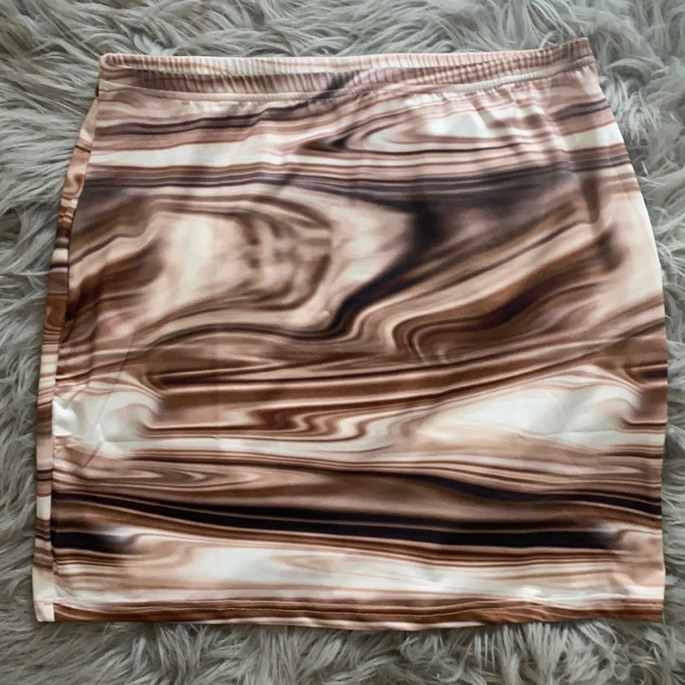 SHEIN MARBLE PENCIL SKIRT